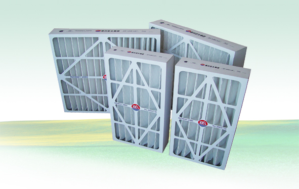 Plate type primary and medium efficiency filter